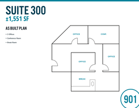 901 Campisi Way, Campbell, CA for rent Floor Plan- Image 1 of 1