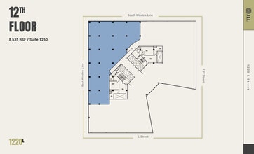 1220 L St NW, Washington, DC to rent Floor Plan- Image 1 of 6
