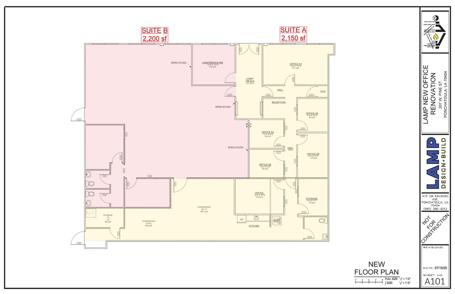 207 W Pine St, Ponchatoula, LA for rent - Floor Plan - Image 2 of 9