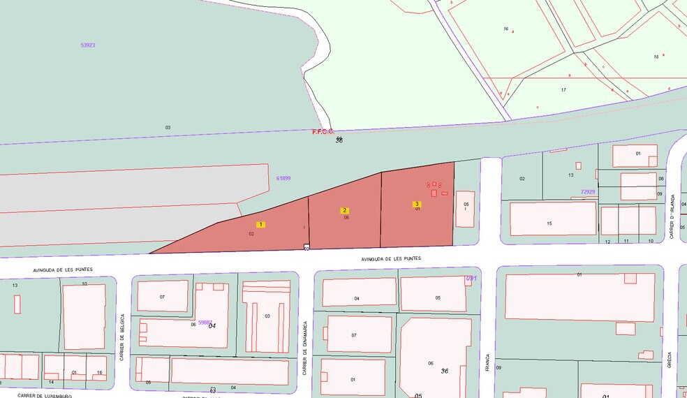 Land in Constantí, Tarragona for sale - Plat Map - Image 2 of 4