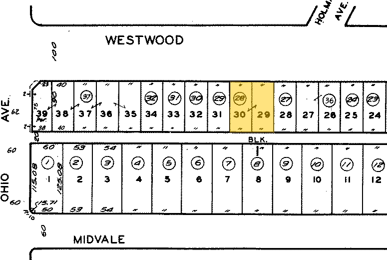 1555-1561 Westwood Blvd, Los Angeles, CA for rent - Plat Map - Image 3 of 3