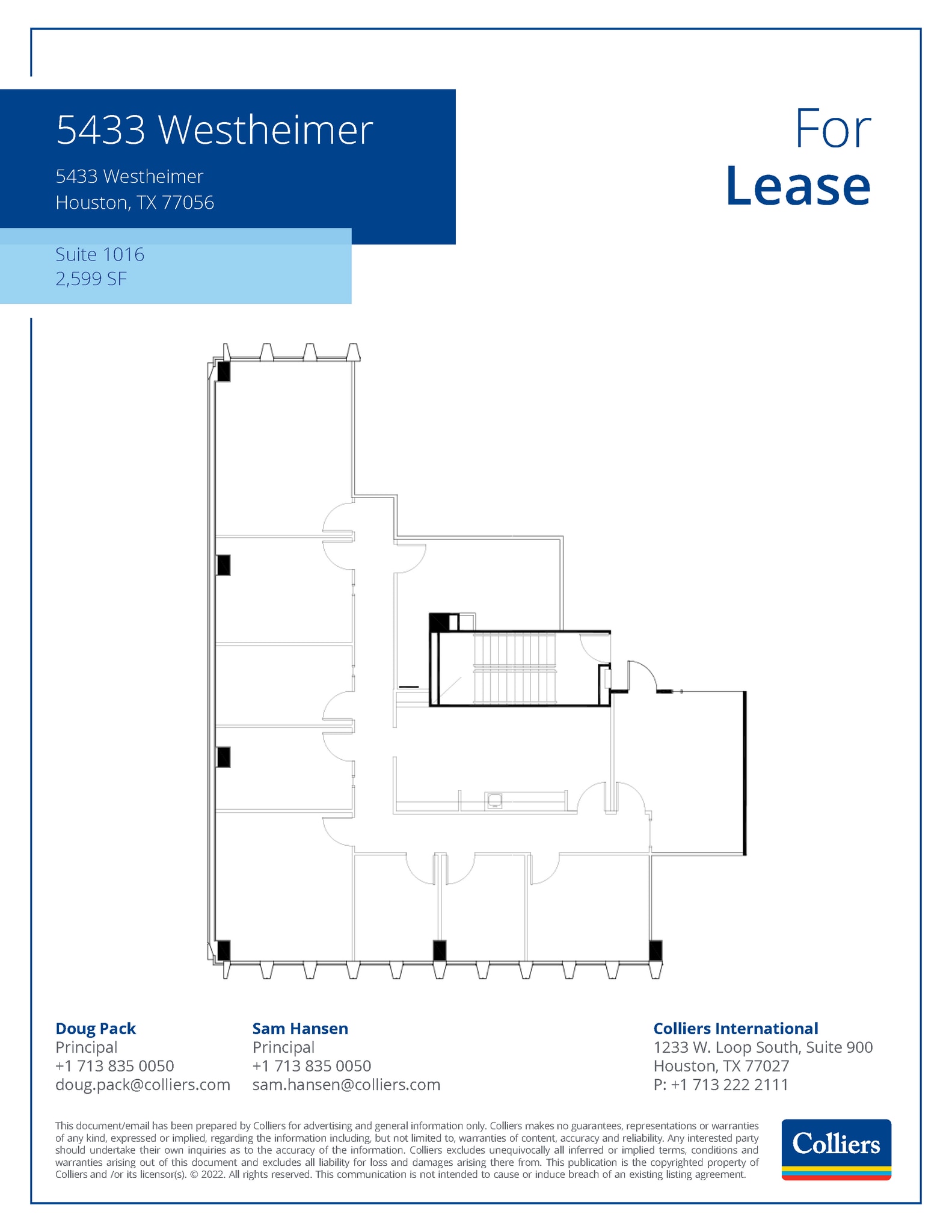5433 Westheimer Rd, Houston, TX to rent Floor Plan- Image 1 of 1