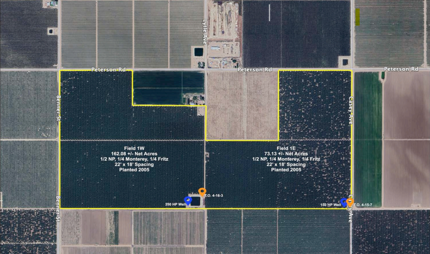 889.19 Acres of Almonds in San Joaquin portfolio of 3 properties for sale on LoopNet.co.uk - Building Photo - Image 3 of 3