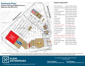 4600-4660 W Northern Pky, Baltimore, MD for rent Site Plan- Image 1 of 4