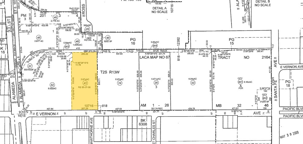 1937-2035 E Vernon Ave, Vernon, CA for sale - Plat Map - Image 1 of 1