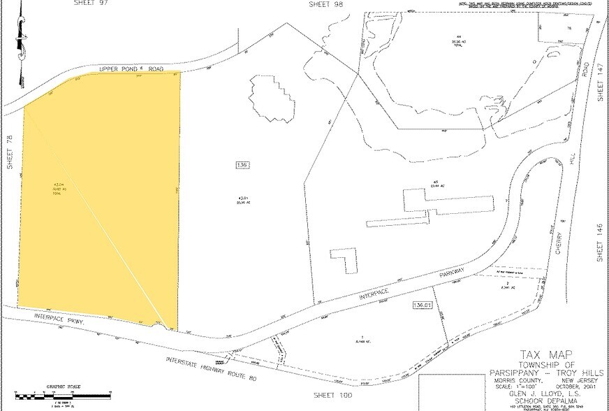 300 Interpace Pky, Parsippany, NJ for rent - Plat Map - Image 2 of 7