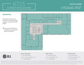 6725 W Sunset Blvd, Los Angeles, CA for rent Site Plan- Image 1 of 1