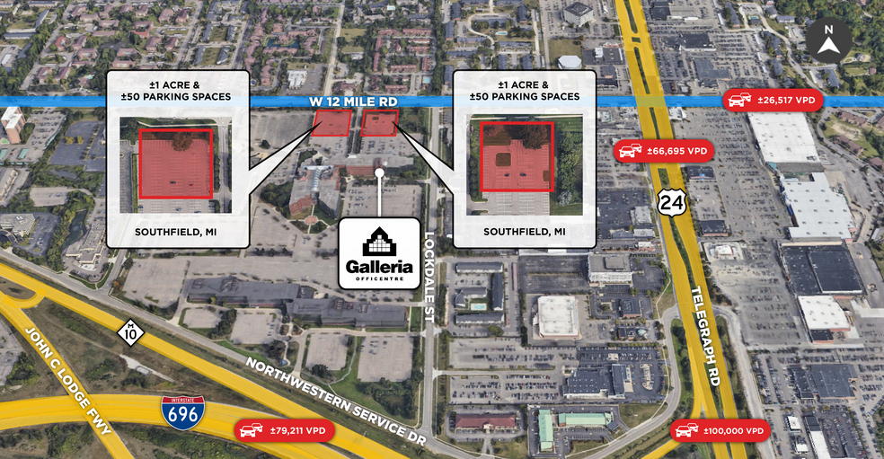 400 Galleria, Southfield, MI for sale - Site Plan - Image 1 of 1