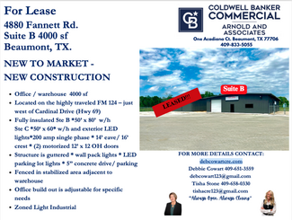 More details for 4880 Fannett Rd, Beaumont, TX - Industrial for Rent