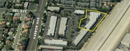 16520 Harbor Blvd, Fountain Valley, CA - AERIAL map view