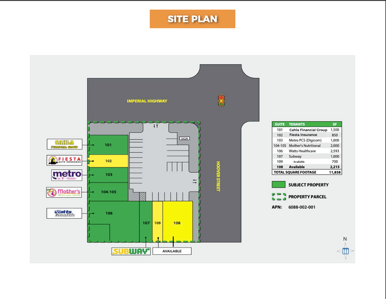 700 W Imperial Hwy, Los Angeles, CA for rent - Site Plan - Image 2 of 7