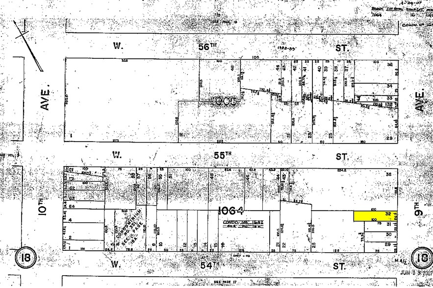 829 Ninth Ave, New York, NY for sale - Plat Map - Image 2 of 2