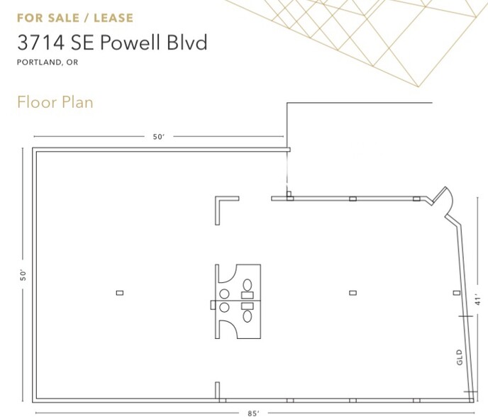 3714 SE Powell Blvd, Portland, OR for rent - Floor Plan - Image 2 of 12