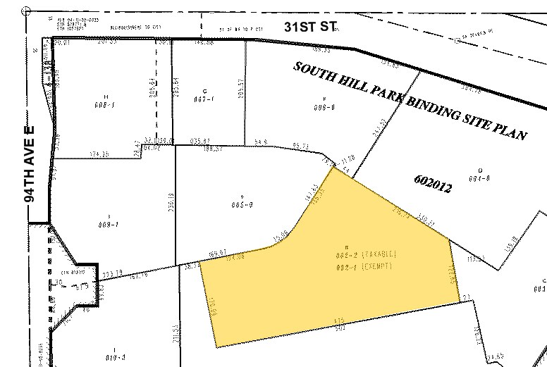 702 S Hill Park Dr, Puyallup, WA for rent - Plat Map - Image 2 of 5