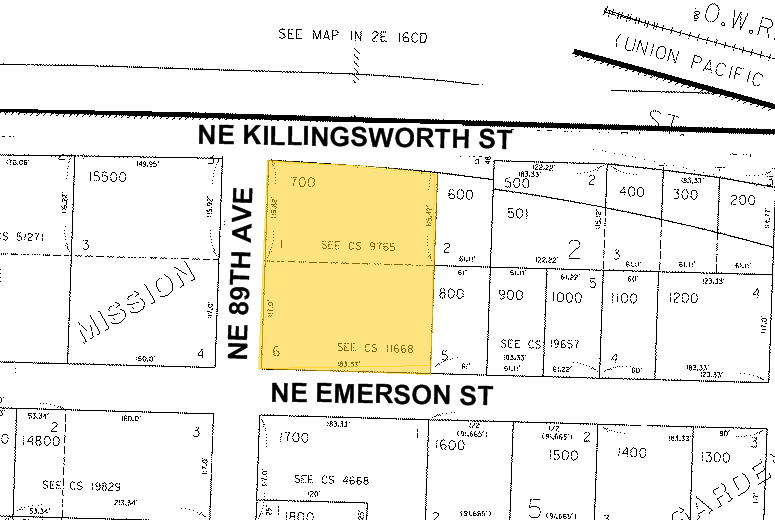 8900 NE Lombard St, Portland, OR for sale - Plat Map - Image 2 of 9