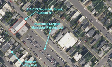 515 Columbia St, Hudson, NY - AERIAL  map view