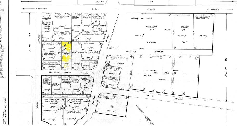 4268 Halenani St, Lihue, HI for rent - Plat Map - Image 2 of 8