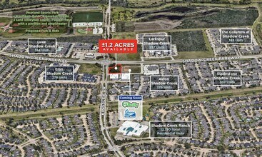 Shadow Creek Pky, Pearland, TX for sale Aerial- Image 1 of 3