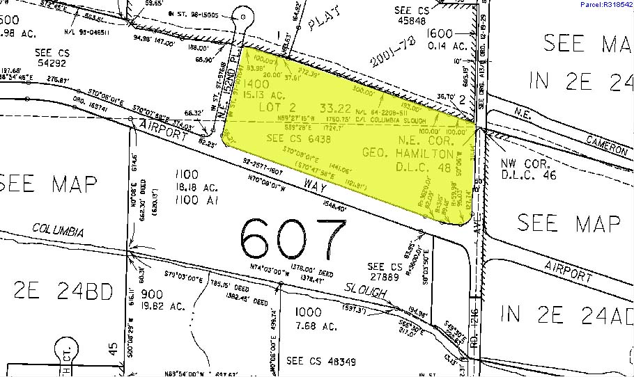 15311-15427 NE Airport Way, Portland, OR for sale - Plat Map - Image 1 of 1