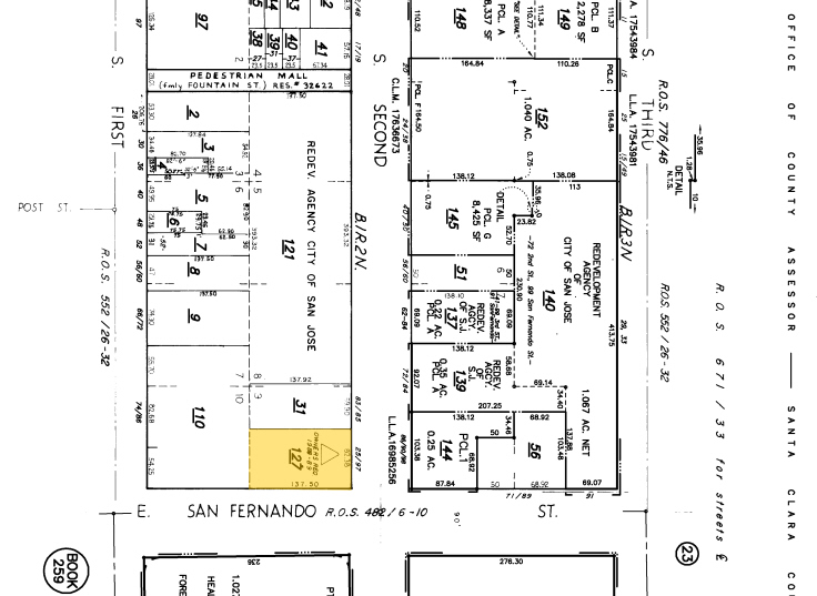 97 S Second St, San Jose, CA for rent - Plat Map - Image 2 of 5