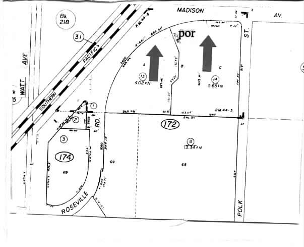 3600 Madison Ave, North Highlands, CA for rent - Plat Map - Image 2 of 6