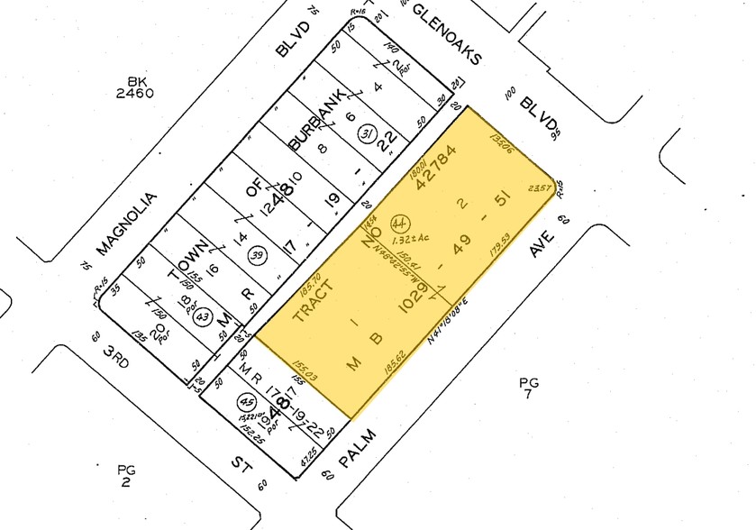 303 N Glenoaks Blvd, Burbank, CA for rent - Plat Map - Image 2 of 16