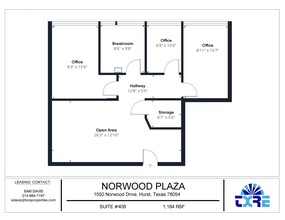 1550 Norwood Dr, Hurst, TX for rent Floor Plan- Image 1 of 1