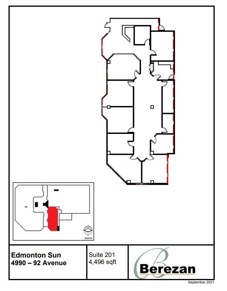 4960-4990 92 Ave NW, Edmonton, AB to rent Floor Plan- Image 1 of 1
