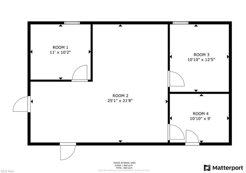 4960 Higbee Ave NW, Canton, OH for rent - Floor Plan - Image 3 of 5