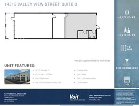 14525 Valley View Ave, Santa Fe Springs, CA to rent Floor Plan- Image 1 of 3