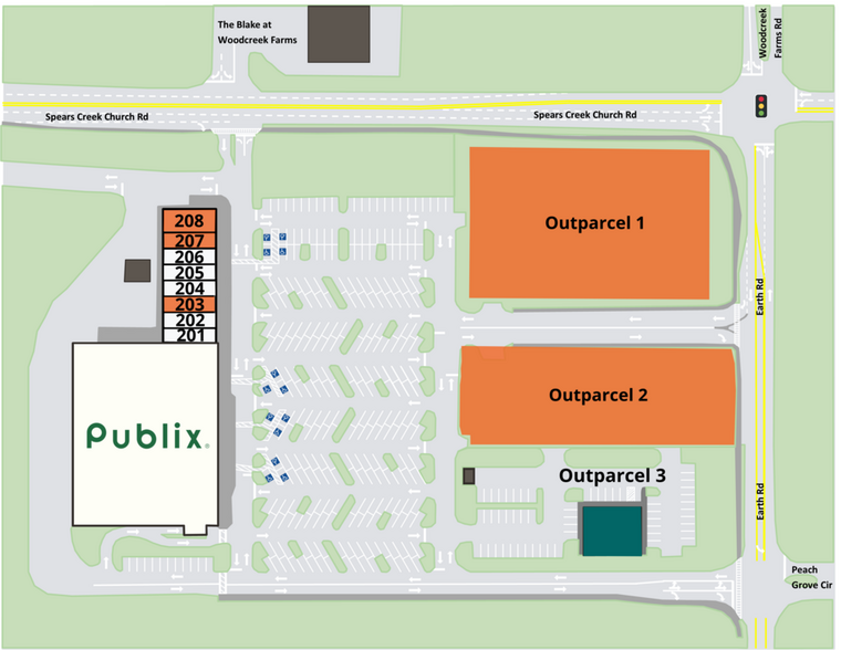 Spear Creek Church & Earth rd, Elgin, SC for rent - Site Plan - Image 2 of 2