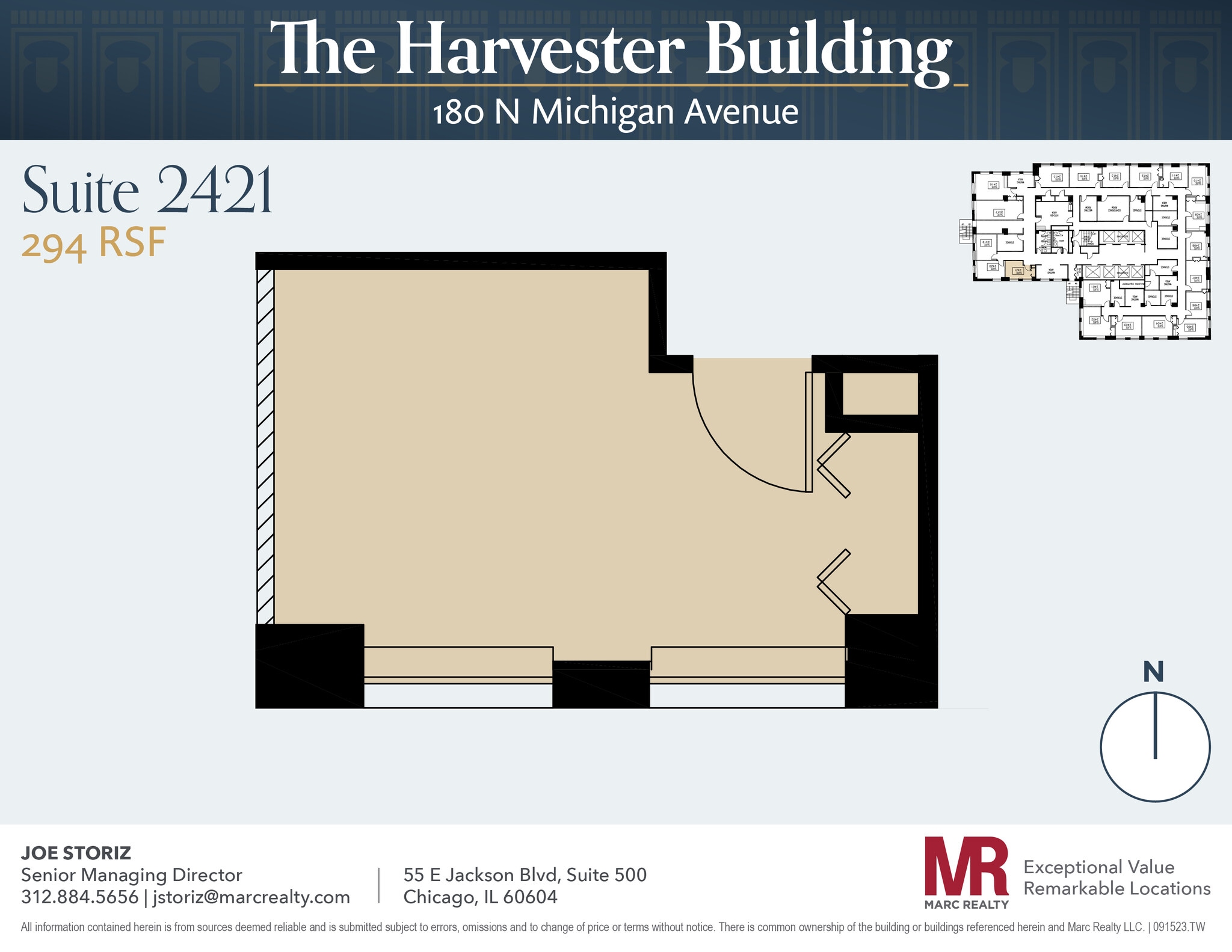 180 N Michigan Ave, Chicago, IL to rent Floor Plan- Image 1 of 3