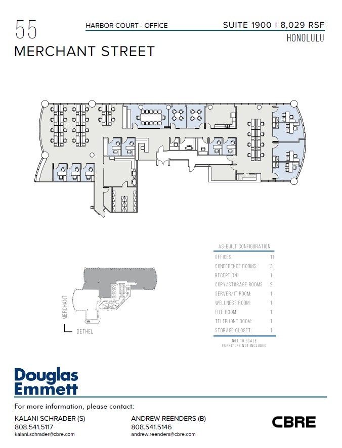 55 Merchant St, Honolulu, HI for rent Floor Plan- Image 1 of 1