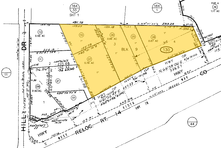 1255-1325 W Vista Way, Vista, CA for sale - Plat Map - Image 2 of 6