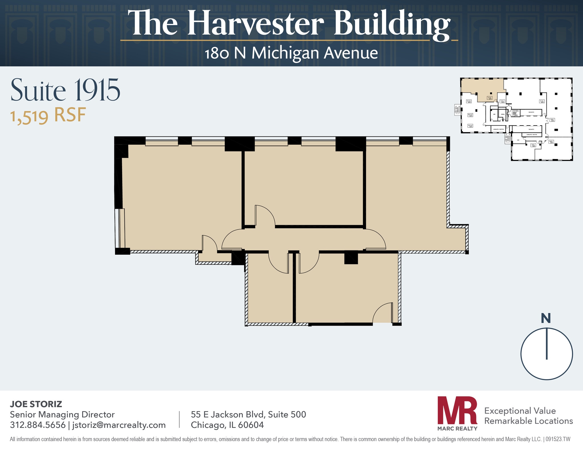 180 N Michigan Ave, Chicago, IL to rent Floor Plan- Image 1 of 1