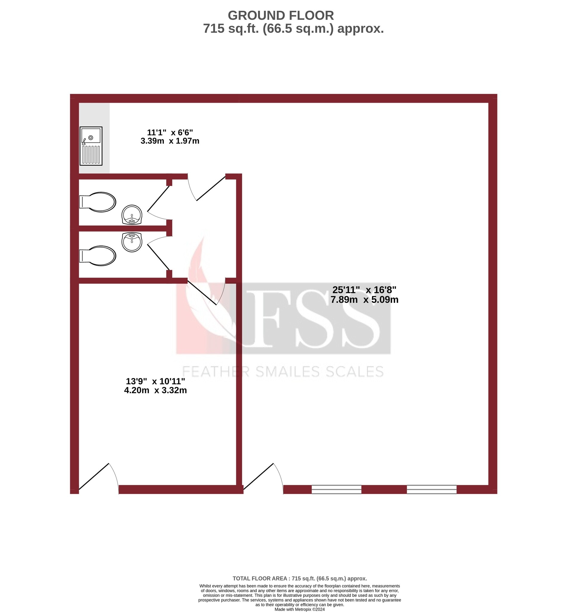 The Old Stables, Harrogate to rent Floor Plan- Image 1 of 5