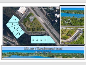 1 Hillside Circle, Hobe Sound, FL - aerial  map view