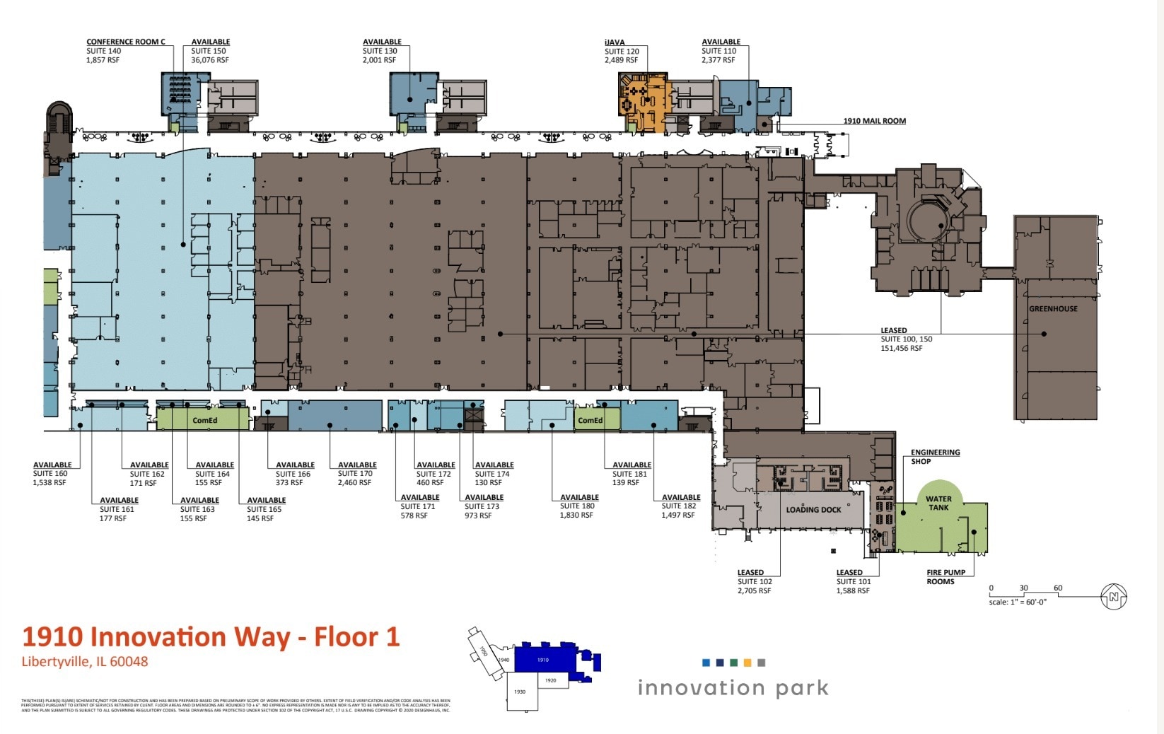 1950 Innovation Way, Libertyville, IL to rent Floor Plan- Image 1 of 1
