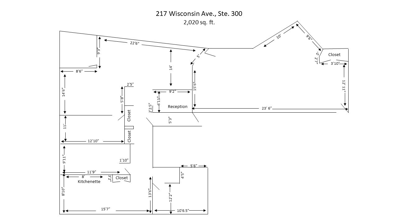 217 Wisconsin Ave, Waukesha, WI for rent Floor Plan- Image 1 of 1