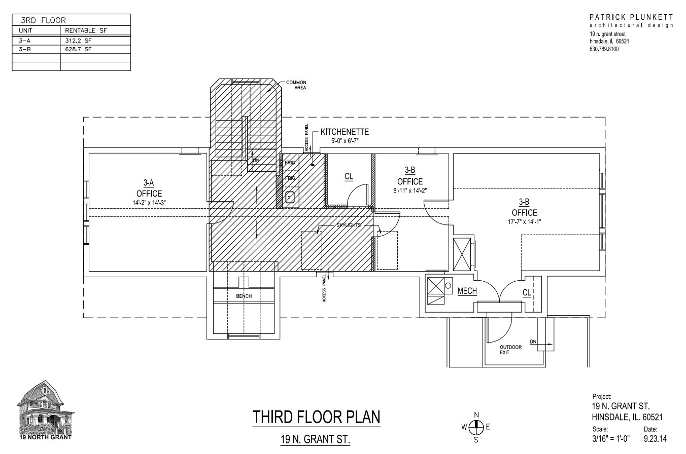 19 N Grant St, Hinsdale, IL for rent Floor Plan- Image 1 of 1