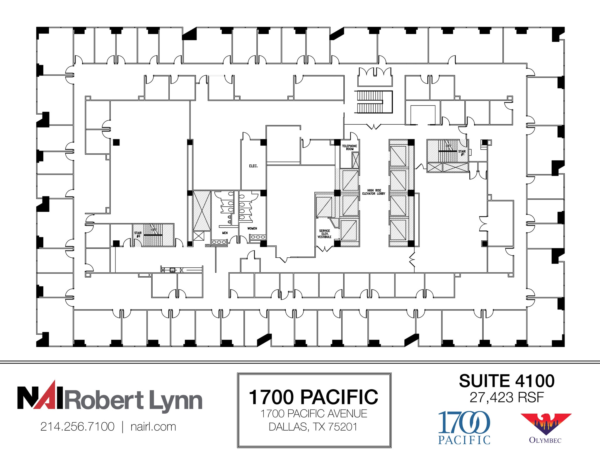 1700 Pacific Ave, Dallas, TX to rent Floor Plan- Image 1 of 1