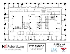 1700 Pacific Ave, Dallas, TX to rent Floor Plan- Image 1 of 1