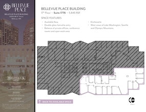 10500 NE 8th St, Bellevue, WA to rent Floor Plan- Image 1 of 1