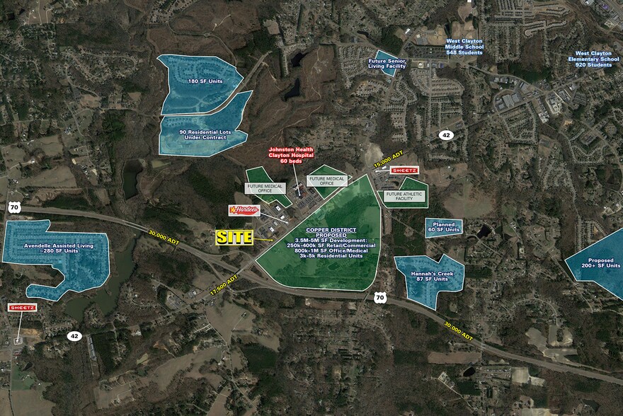 2364 Hwy 42 W, Clayton, NC for rent - Aerial - Image 1 of 4