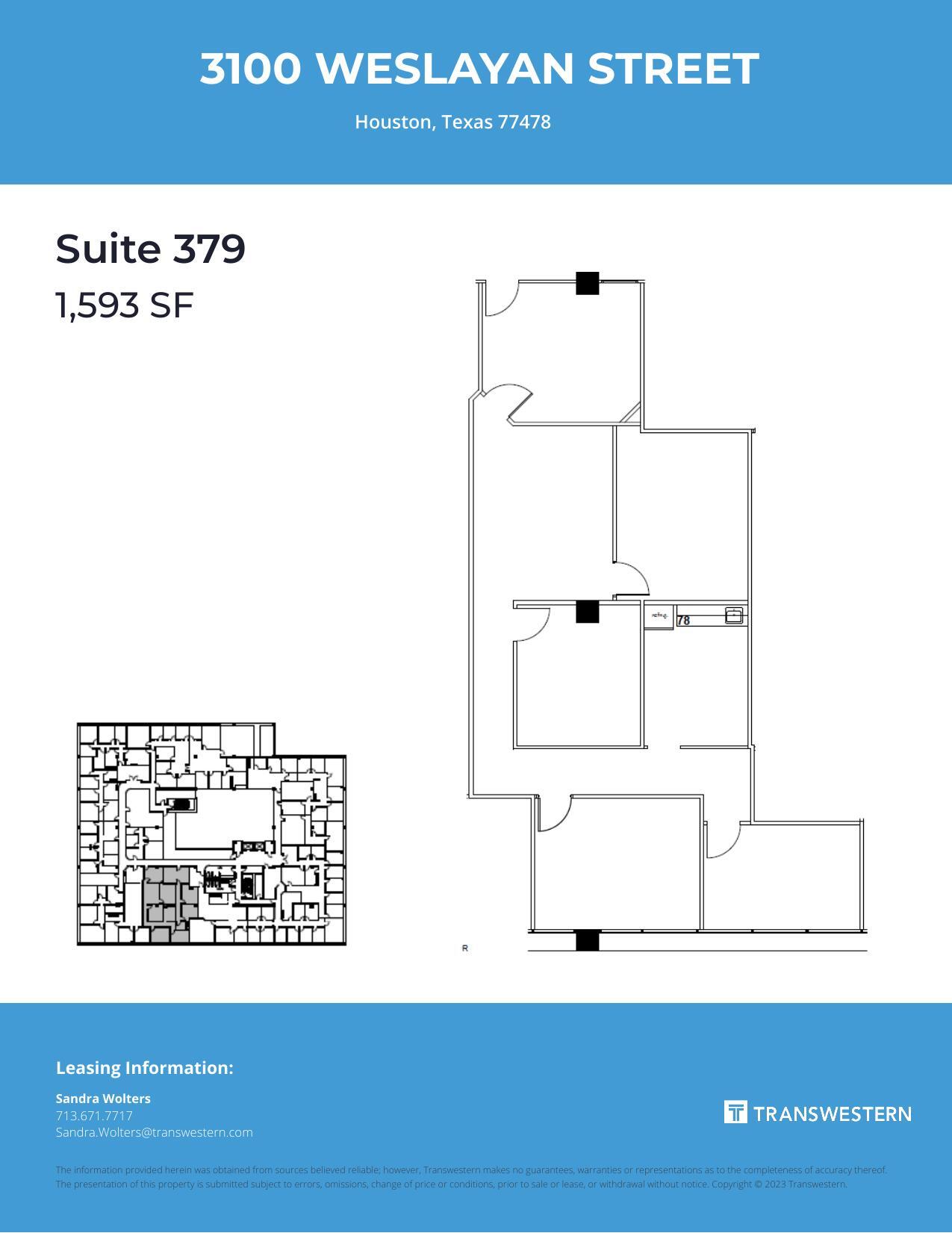 3100 Weslayan St, Houston, TX to rent Floor Plan- Image 1 of 1