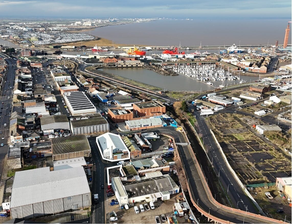 Humber St, Grimsby for sale Aerial- Image 1 of 1