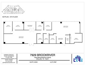 7929 Brookriver Dr, Dallas, TX for rent Floor Plan- Image 1 of 1