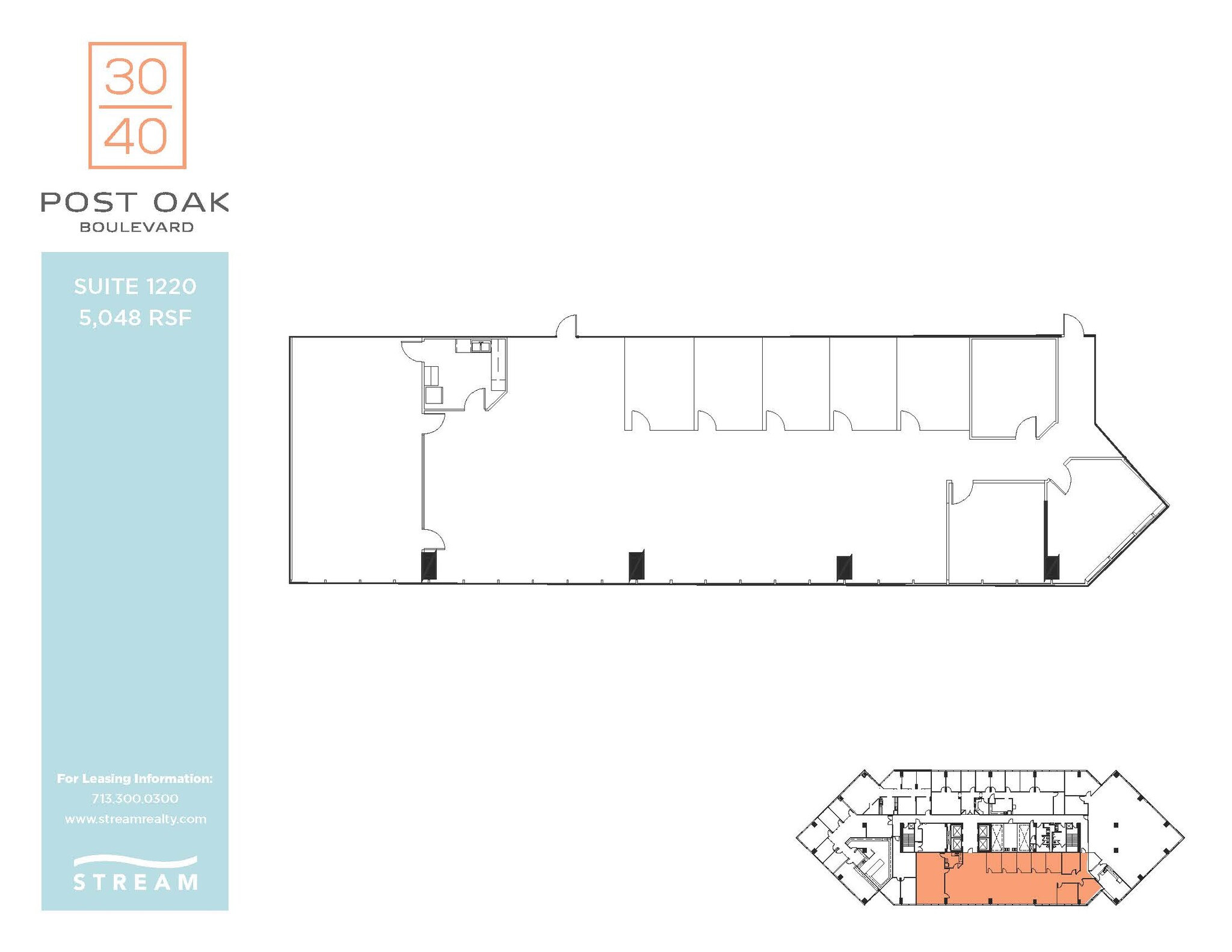 3040 Post Oak Blvd, Houston, TX for sale Floor Plan- Image 1 of 2