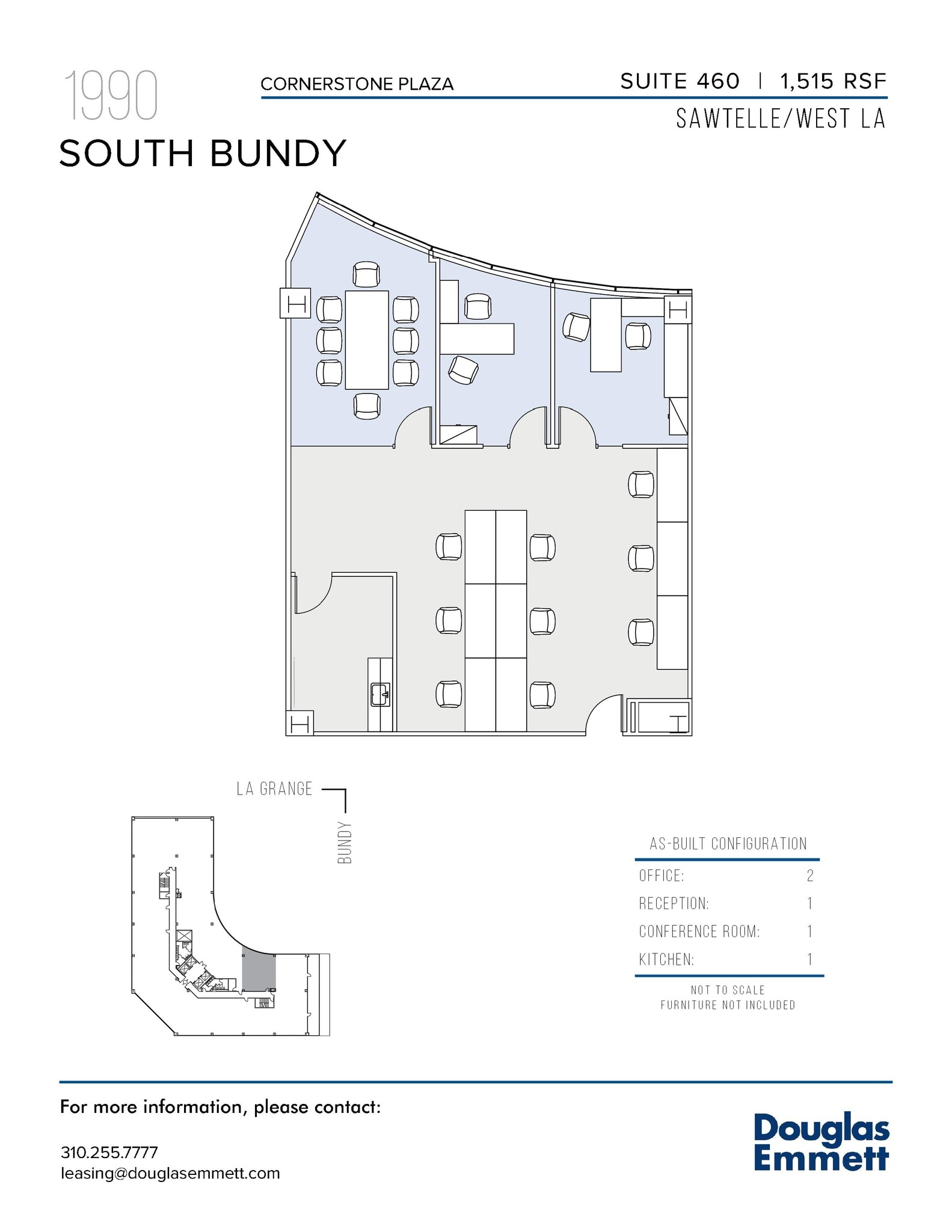 1990 S Bundy Dr, Los Angeles, CA to rent Floor Plan- Image 1 of 1