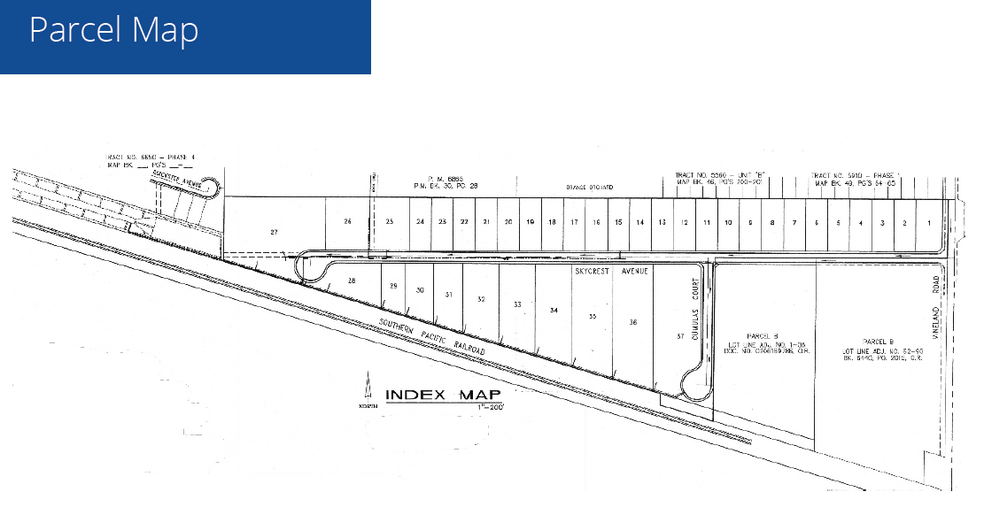 Edison Hwy, Bakersfield, CA for sale - Plat Map - Image 2 of 7